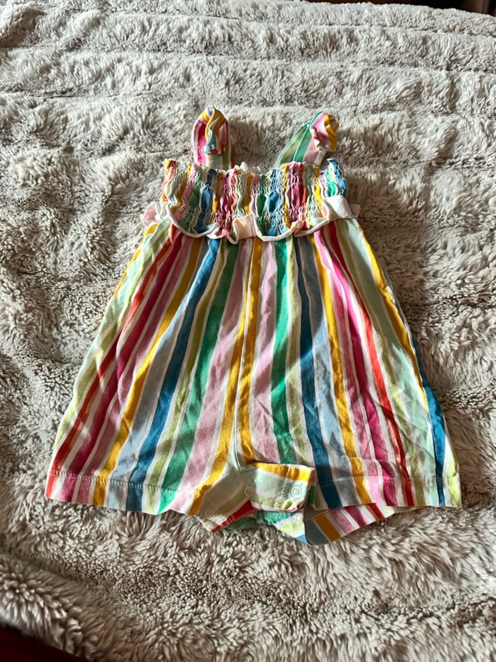 Mayoral Multi-Color Striped Toddler Romper